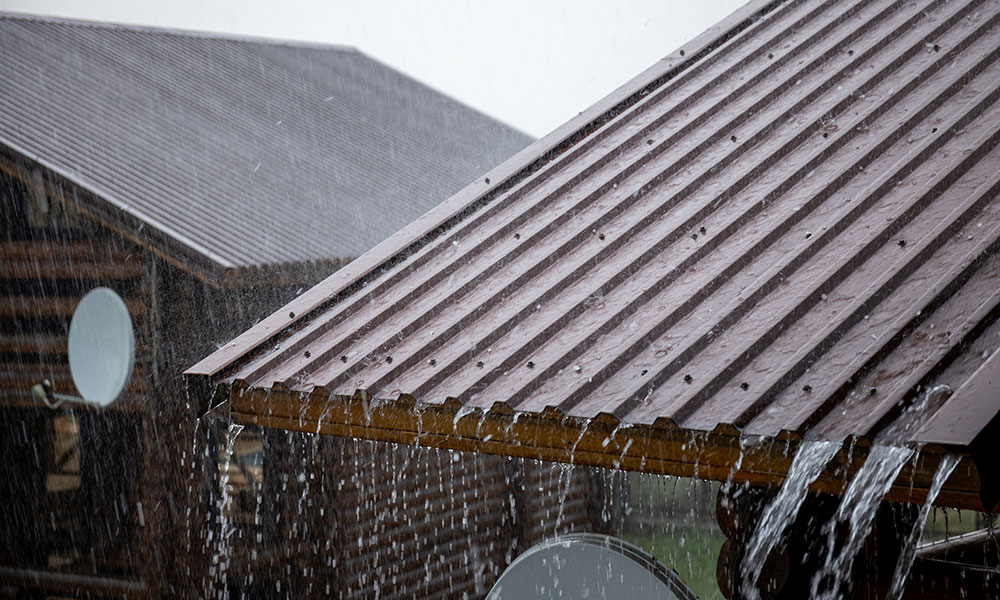 Drain water and Prevent pooling on roof 